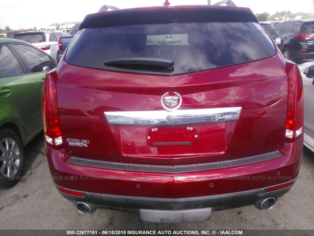 3GYFNAEY2BS524806 - 2011 CADILLAC SRX LUXURY COLLECTION RED photo 6