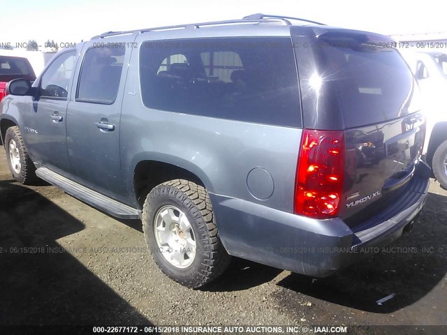 1GKFK16369J114494 - 2009 GMC YUKON XL K1500 GRAY photo 3