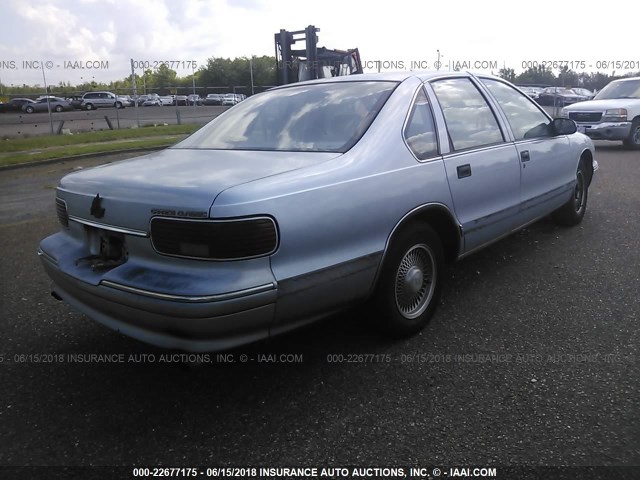 1G1BL52W2SR130321 - 1995 CHEVROLET CAPRICE CLASSIC Light Blue photo 4