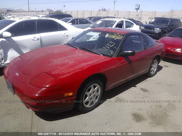 JN1MS36P1PW304160 - 1993 NISSAN 240SX SE RED photo 2