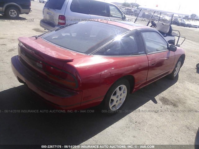 JN1MS36P1PW304160 - 1993 NISSAN 240SX SE RED photo 4