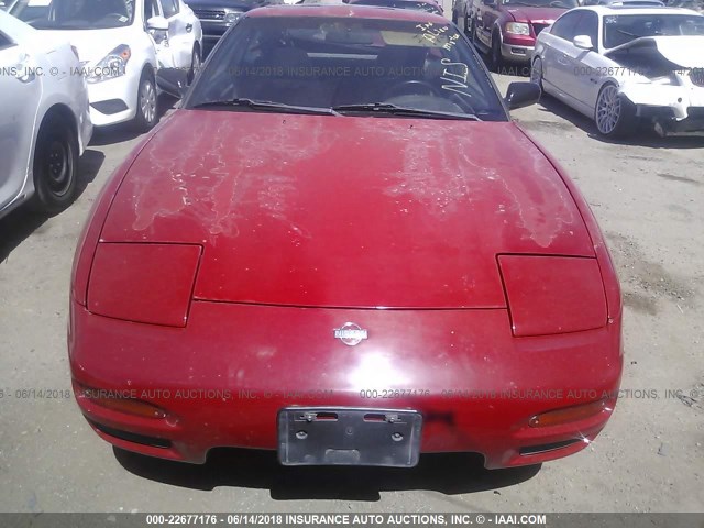 JN1MS36P1PW304160 - 1993 NISSAN 240SX SE RED photo 6