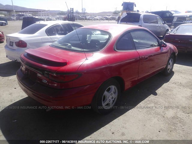 3FAKP1133XR207503 - 1999 FORD ESCORT ZX2/COOL/HOT RED photo 4