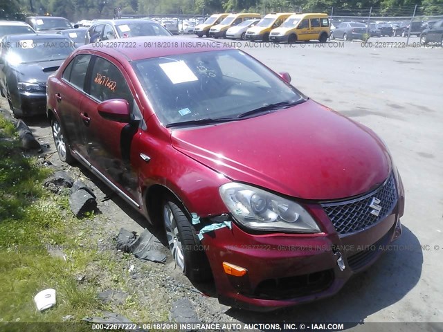 JS2RF9137D6100057 - 2013 SUZUKI KIZASHI SE RED photo 1