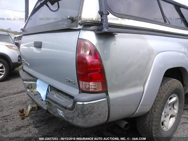 5TEUX42N57Z429979 - 2007 TOYOTA TACOMA ACCESS CAB SILVER photo 6