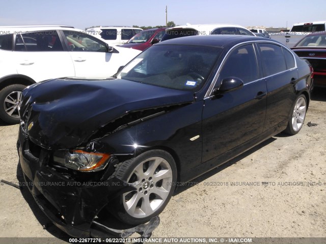 WBAVB77578NH80782 - 2008 BMW 335 I BLACK photo 2