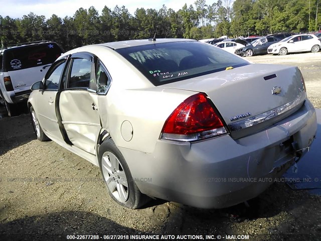 2G1WA5EK2B1152117 - 2011 CHEVROLET IMPALA LS BEIGE photo 3