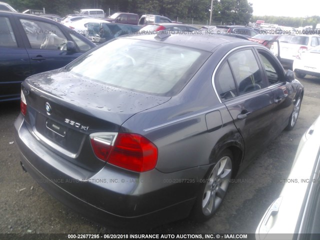 WBAVD33586KV60118 - 2006 BMW 330 XI GRAY photo 4