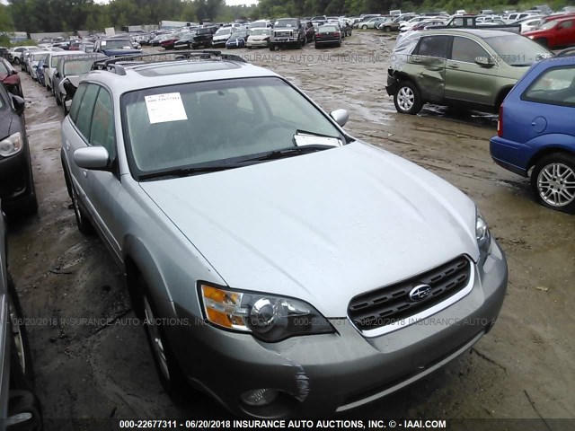 4S4BP62C857383596 - 2005 SUBARU LEGACY OUTBACK 2.5I LIMITED SILVER photo 1