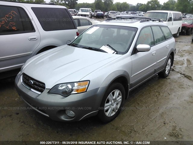 4S4BP62C857383596 - 2005 SUBARU LEGACY OUTBACK 2.5I LIMITED SILVER photo 2