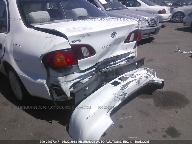 1NXBR12E9XZ274342 - 1999 TOYOTA COROLLA VE/CE/LE 白色 照片 6