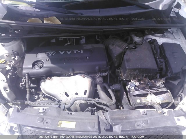 JTLKE50E181029097 - 2008 TOYOTA SCION XB Weiß Foto 10