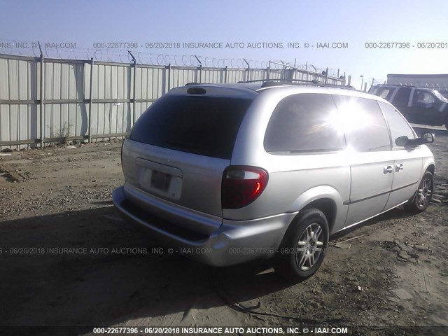 2B4GP74L92R522896 - 2002 DODGE GRAND CARAVAN EX SILVER photo 4