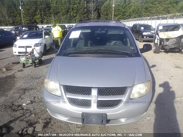 2B4GP74L92R522896 - 2002 DODGE GRAND CARAVAN EX SILVER photo 6