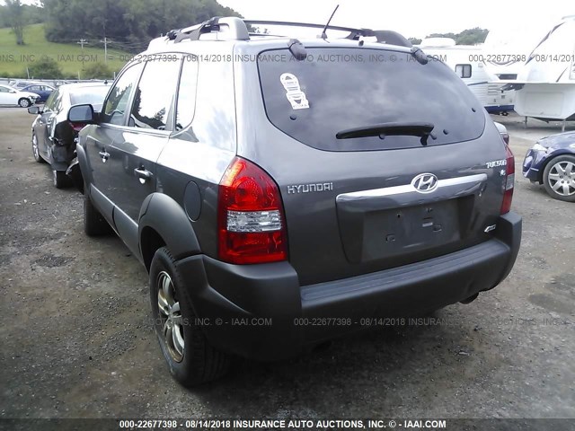 KM8JN72D68U821599 - 2008 HYUNDAI TUCSON SE/LIMITED GRAY photo 3