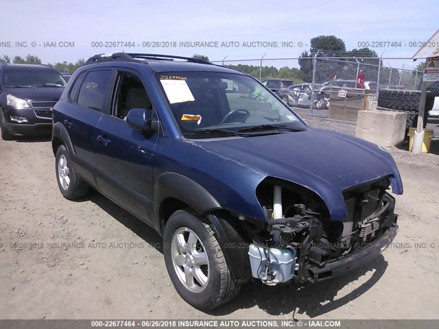 KM8JN72D45U148050 - 2005 HYUNDAI TUCSON GLS/LX BLUE photo 1