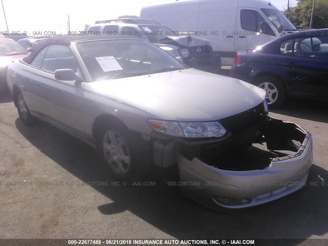 2T1FF22P62C589417 - 2002 TOYOTA CAMRY SOLARA SE/SLE Gümüş foto 1