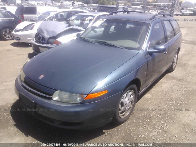 1G8JU84FX2Y567045 - 2002 SATURN LW200 BLUE photo 2