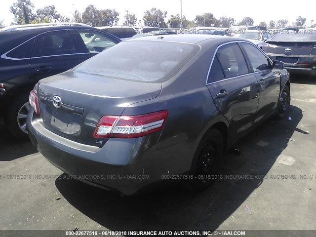 4T1BF3EKXAU035007 - 2010 TOYOTA CAMRY SE/LE/XLE 灰色 照片 4