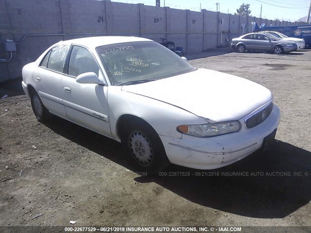 2G4WY55J811253652 - 2001 BUICK CENTURY LIMITED WHITE photo 1