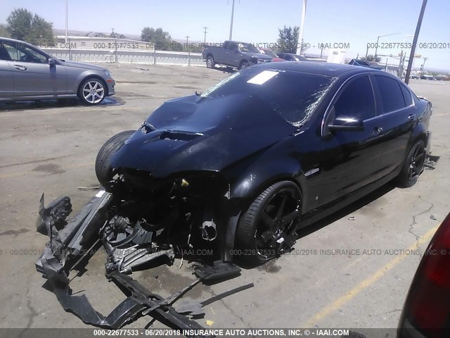 6G2EC57Y08L126575 - 2008 PONTIAC G8 GT BLACK photo 2