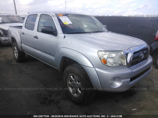 3TMJU4GN5AM102622 - 2010 TOYOTA TACOMA DOUBLE CAB PRERUNNER SILVER photo 1