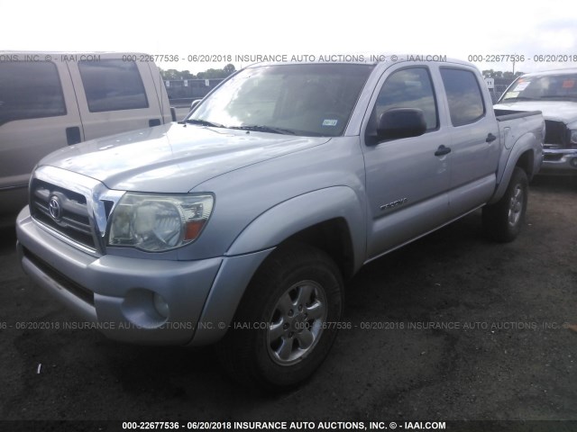 3TMJU4GN5AM102622 - 2010 TOYOTA TACOMA DOUBLE CAB PRERUNNER SILVER photo 2