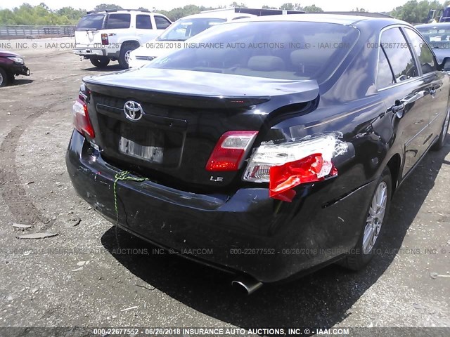 4T4BE46K09R130779 - 2009 TOYOTA CAMRY SE/LE/XLE BLACK photo 6