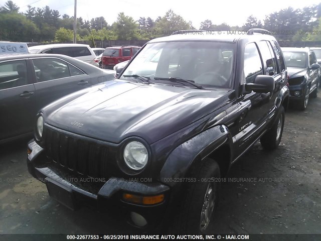 1J4GL58K72W139335 - 2002 JEEP LIBERTY LIMITED BLACK photo 2