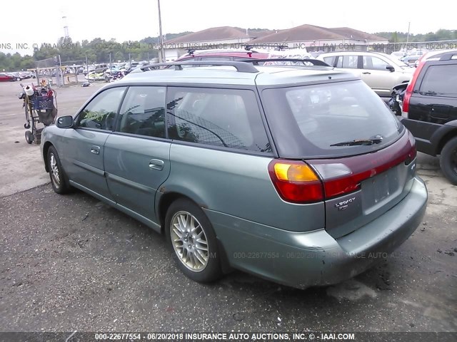 4S3BH635137310438 - 2003 SUBARU LEGACY L/L SPECIAL GREEN photo 3