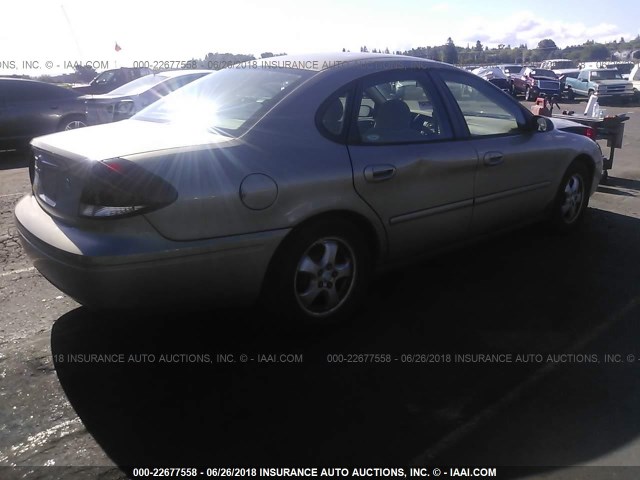 1FAFP53U46A183588 - 2006 FORD TAURUS SE GOLD photo 4