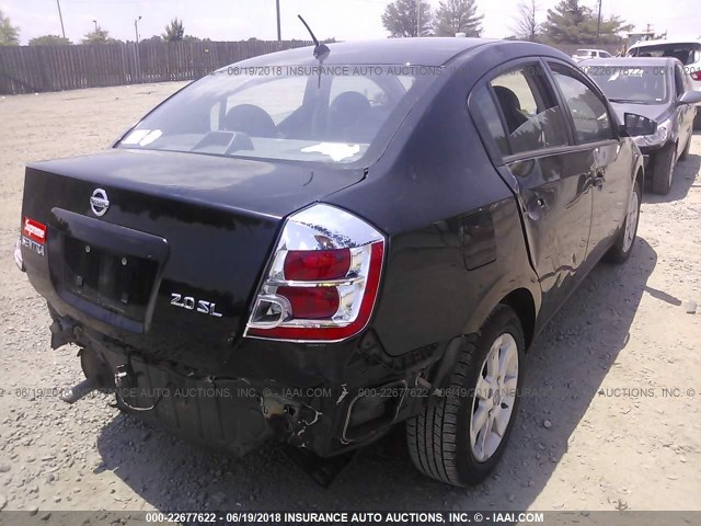 3N1AB61E27L616245 - 2007 NISSAN SENTRA 2.0/2.0S/2.0SL BLACK photo 4