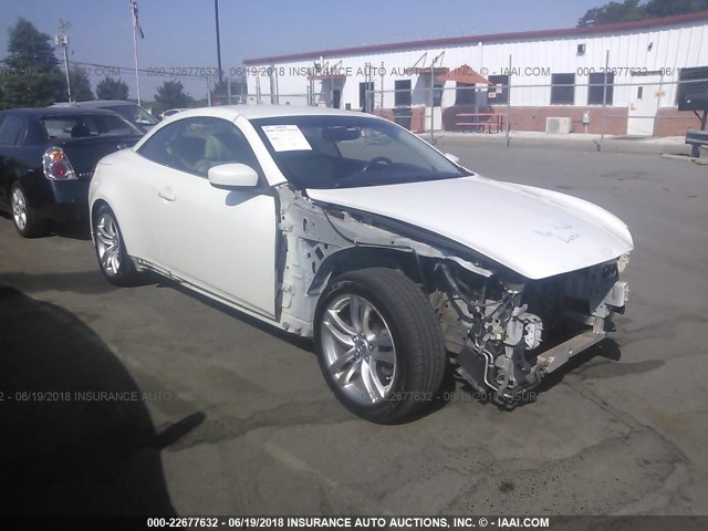 JN1CV6FE2AM352661 - 2010 INFINITI G37 SPORT WHITE photo 1