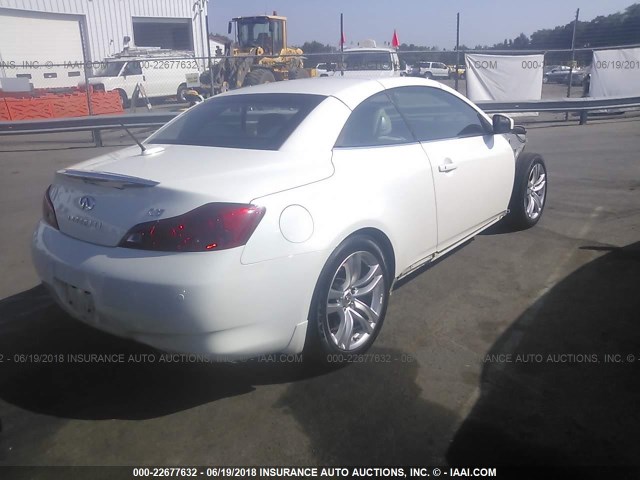 JN1CV6FE2AM352661 - 2010 INFINITI G37 SPORT WHITE photo 4