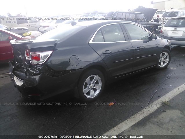 1G11B5SL3EF163385 - 2014 CHEVROLET MALIBU LS GRAY photo 4