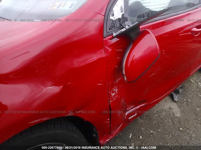 WVWDB7AJ8CW100358 - 2012 VOLKSWAGEN GOLF RED photo 6