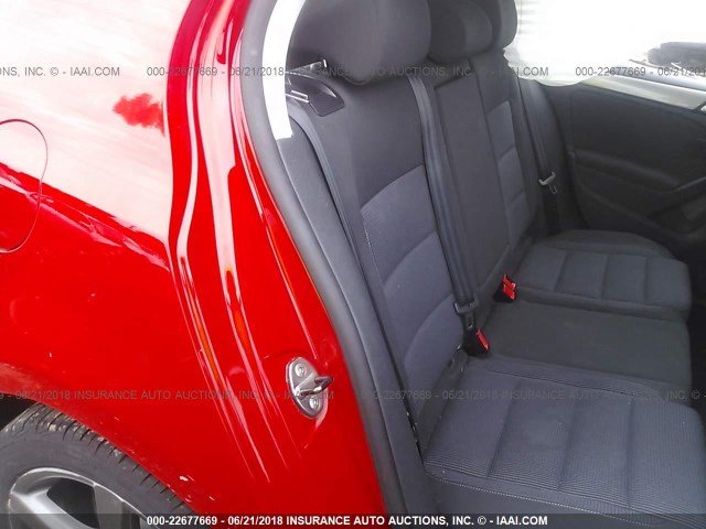 WVWDB7AJ8CW100358 - 2012 VOLKSWAGEN GOLF RED photo 8