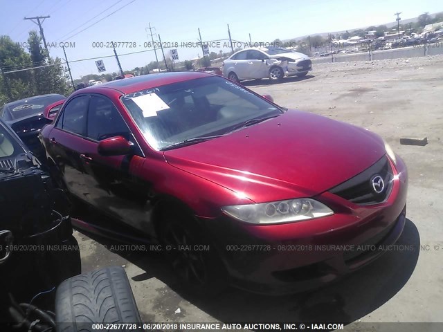 1YVHP80D635M30584 - 2003 MAZDA 6 S RED photo 1