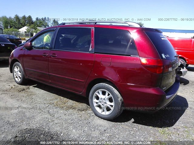 5TDBA22C55S033475 - 2005 TOYOTA SIENNA XLE/XLE LIMITED BURGUNDY photo 3