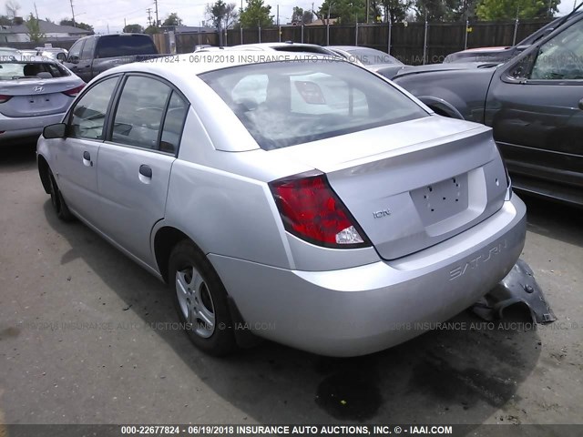 1G8AG52F95Z167839 - 2005 SATURN ION LEVEL 1 SILVER photo 3