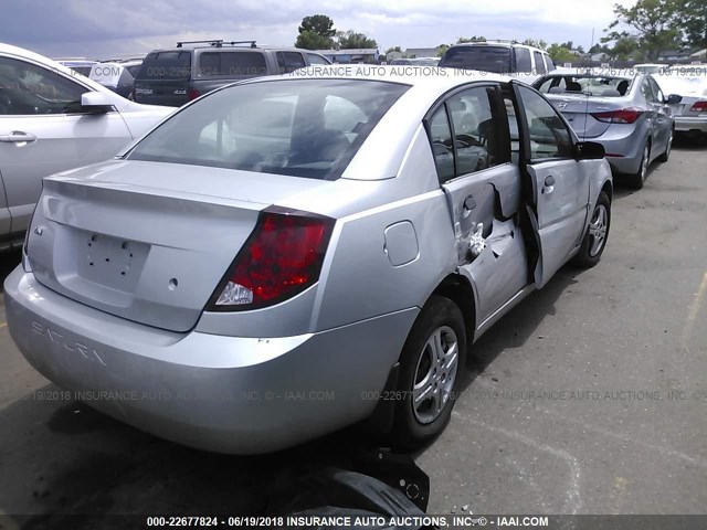 1G8AG52F95Z167839 - 2005 SATURN ION LEVEL 1 SILVER photo 4