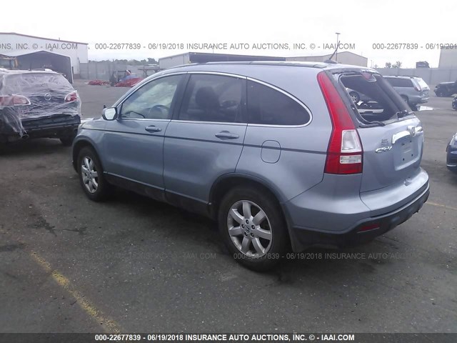 JHLRE487X9C010101 - 2009 HONDA CR-V EXL BLUE photo 3