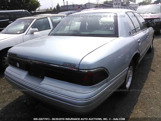 2MELM75W7TX612370 - 1996 MERCURY GRAND MARQUIS LS/BAYSHORE Light Blue photo 4