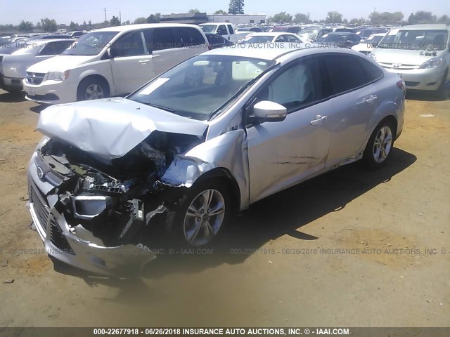 1FADP3F25EL187058 - 2014 FORD FOCUS SE ვერცხლისფერი ფოტო 2