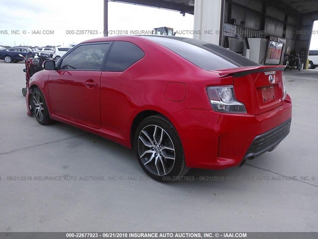 JTKJF5C74FJ002726 - 2015 TOYOTA SCION TC RED photo 3