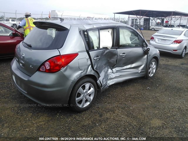 3N1BC1CP7AL368004 - 2010 NISSAN VERSA S/SL GRAY photo 4