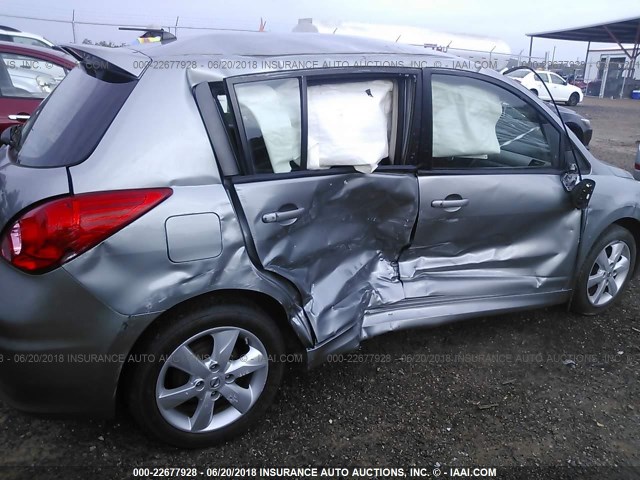 3N1BC1CP7AL368004 - 2010 NISSAN VERSA S/SL GRAY photo 6