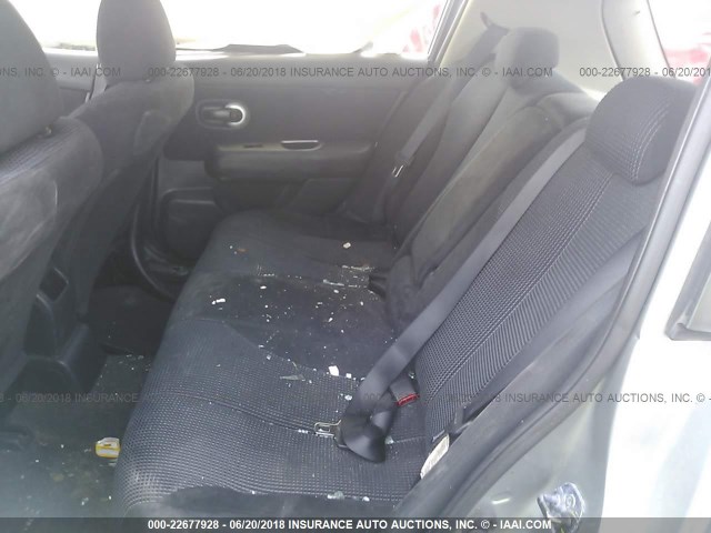 3N1BC1CP7AL368004 - 2010 NISSAN VERSA S/SL GRAY photo 8