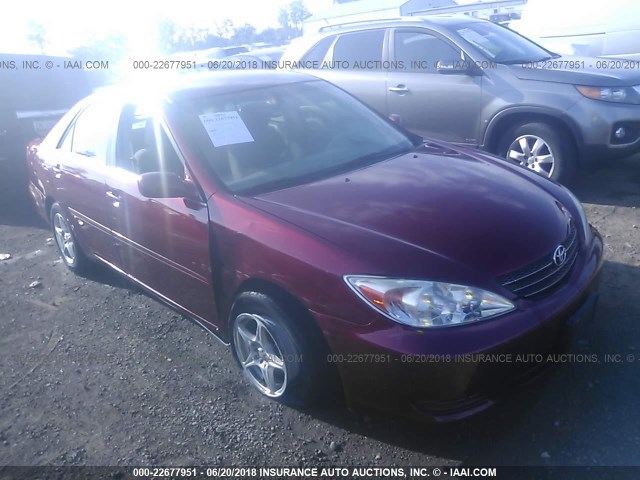 4T1BE32K23U255459 - 2003 TOYOTA CAMRY LE/XLE/SE Qırmızı foto 1