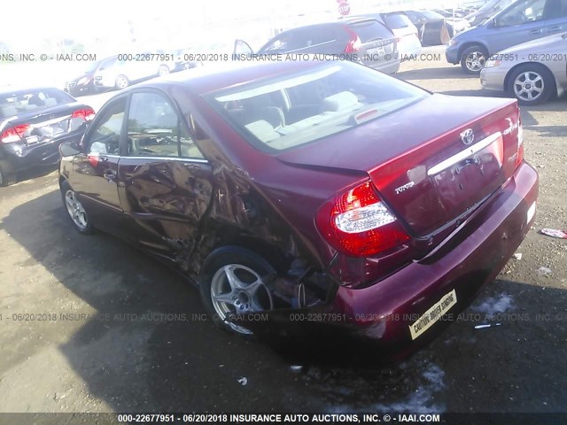 4T1BE32K23U255459 - 2003 TOYOTA CAMRY LE/XLE/SE Qırmızı foto 3